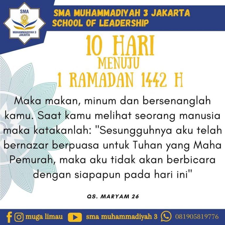 10 Hari Menjelang Ramadhan