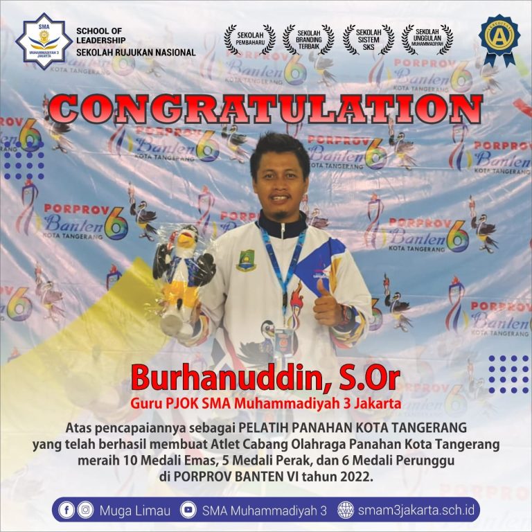 Selamat & Sukses atas Prestasi Bapak Burhanudin, S.Or