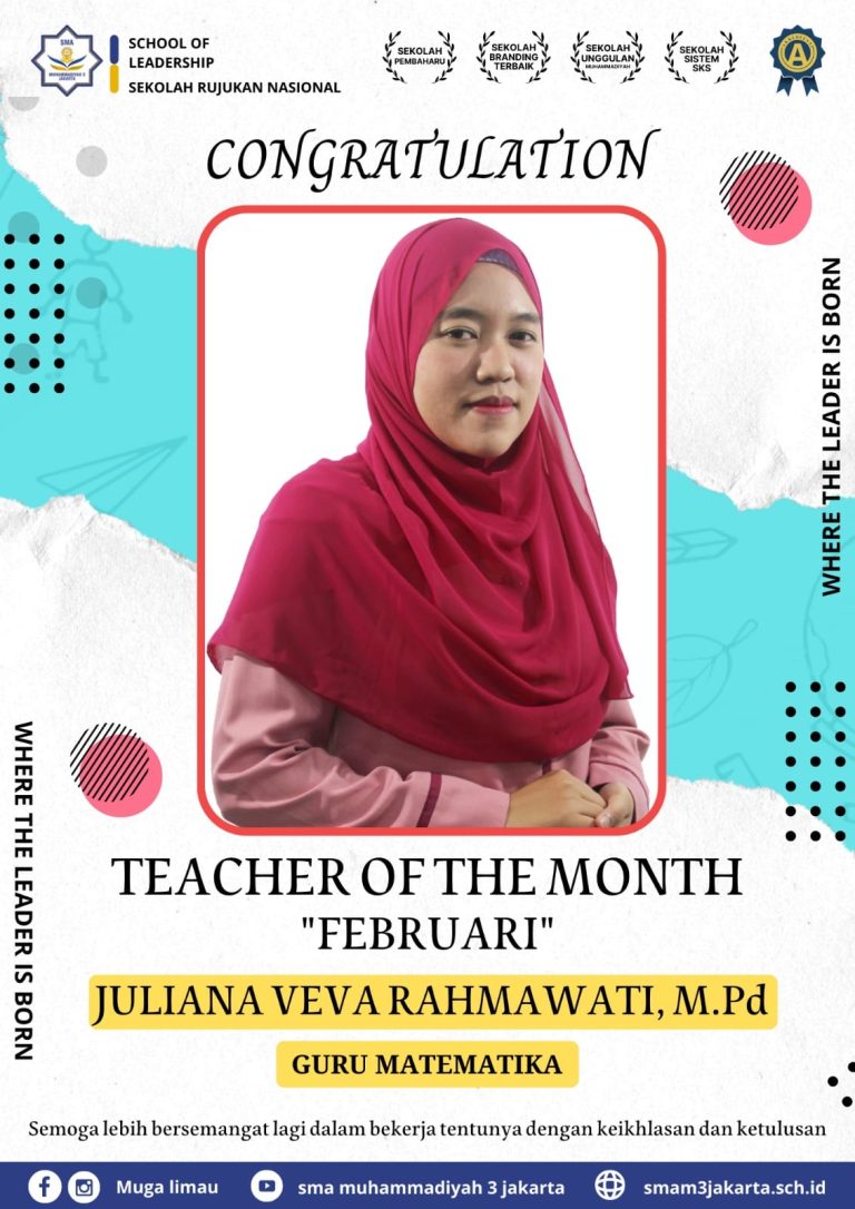 Teacher & Employee of The Month SMA Muhammadiyah 3 Jakarta